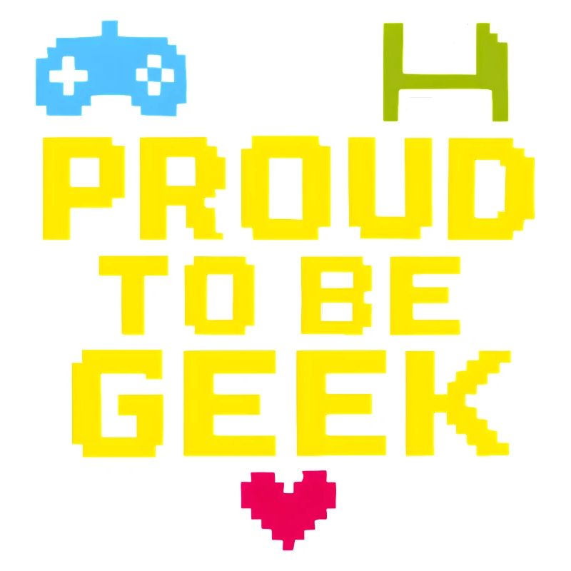 Stolzer Retro-Pixel-Geek