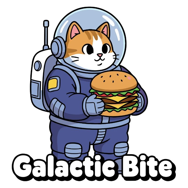 Galaktische Katzen-Astronautin Burger