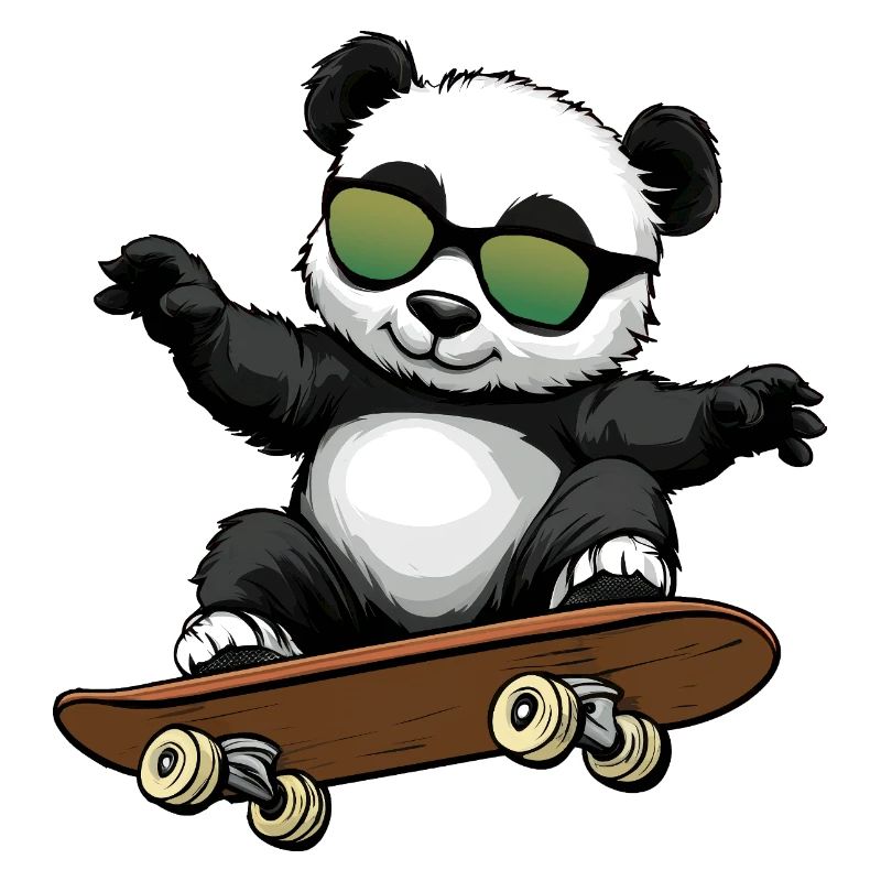 Panda Skateboarder Bär