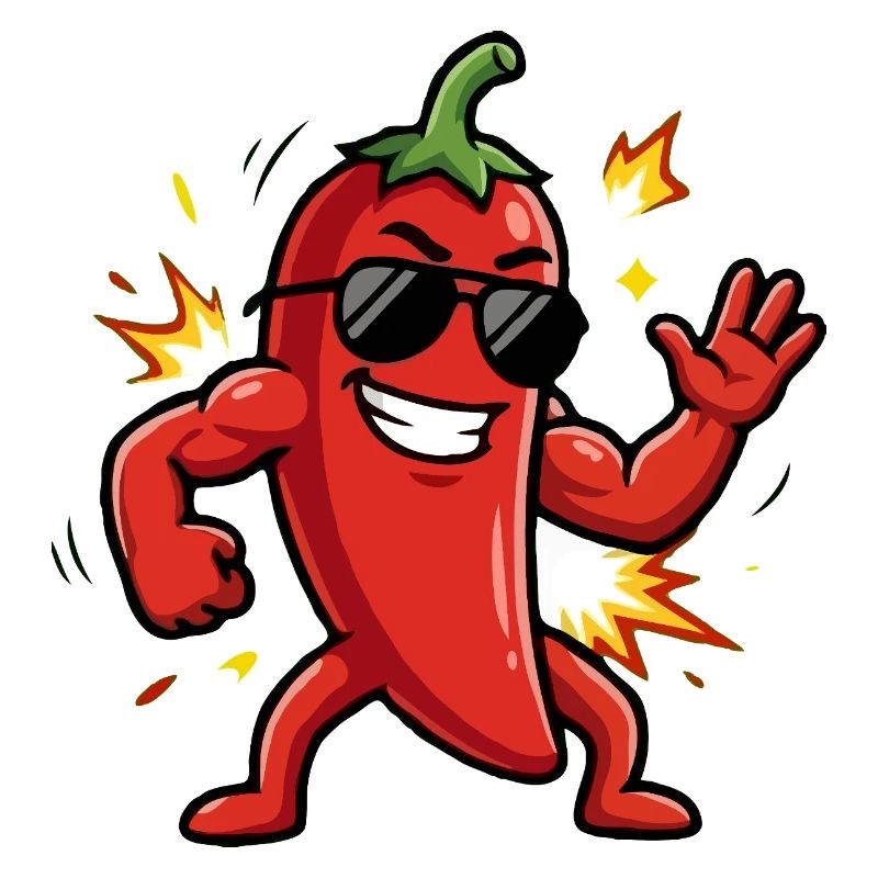 Chili Rocker mit Sonnenbrille
