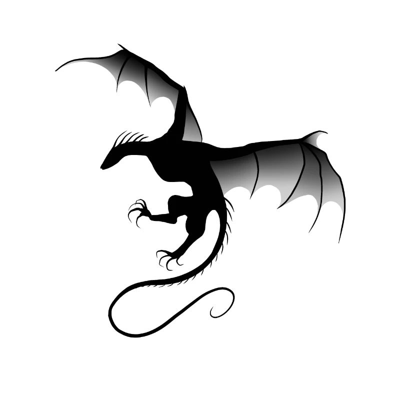 Schwarzer Drache