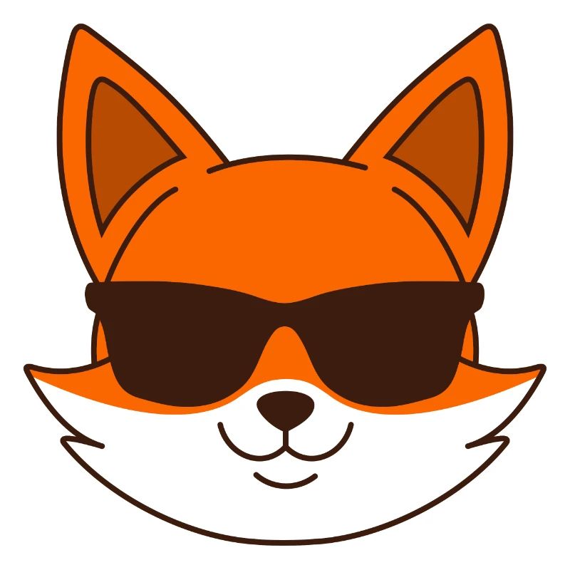 Fuchs mit Sonnenbrille