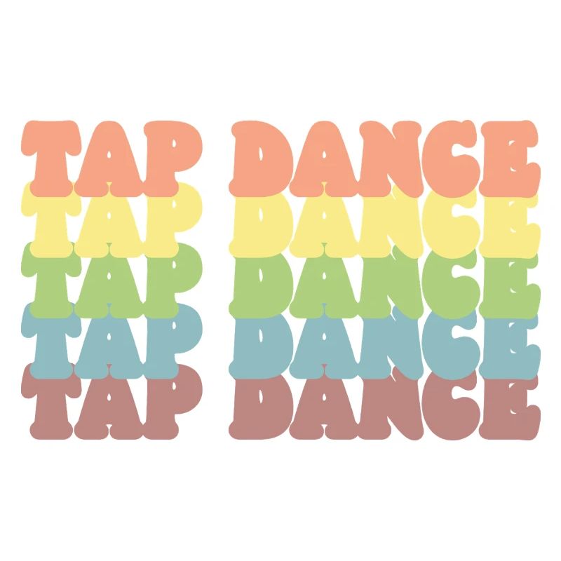 Pastell Regenbogen Tap Dance