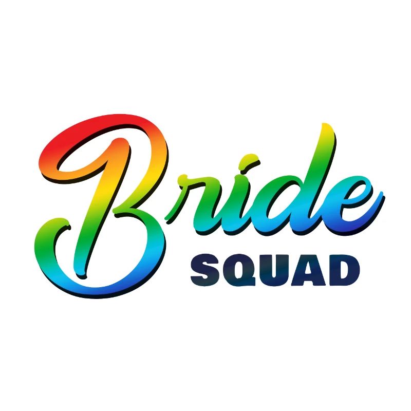 Bride Squad Regenbogen