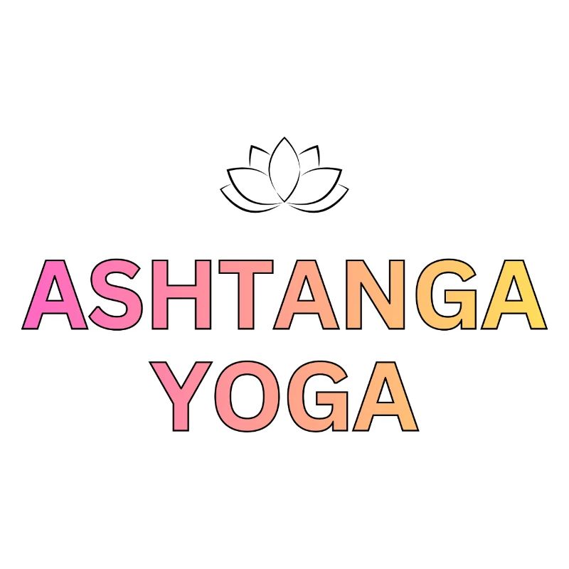 Ashtanga Yoga Gradient Schrift
