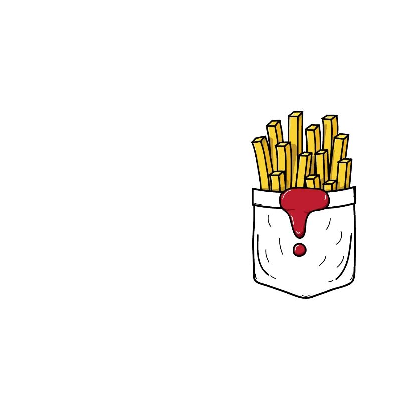 Pommes Frittes Brusttasche