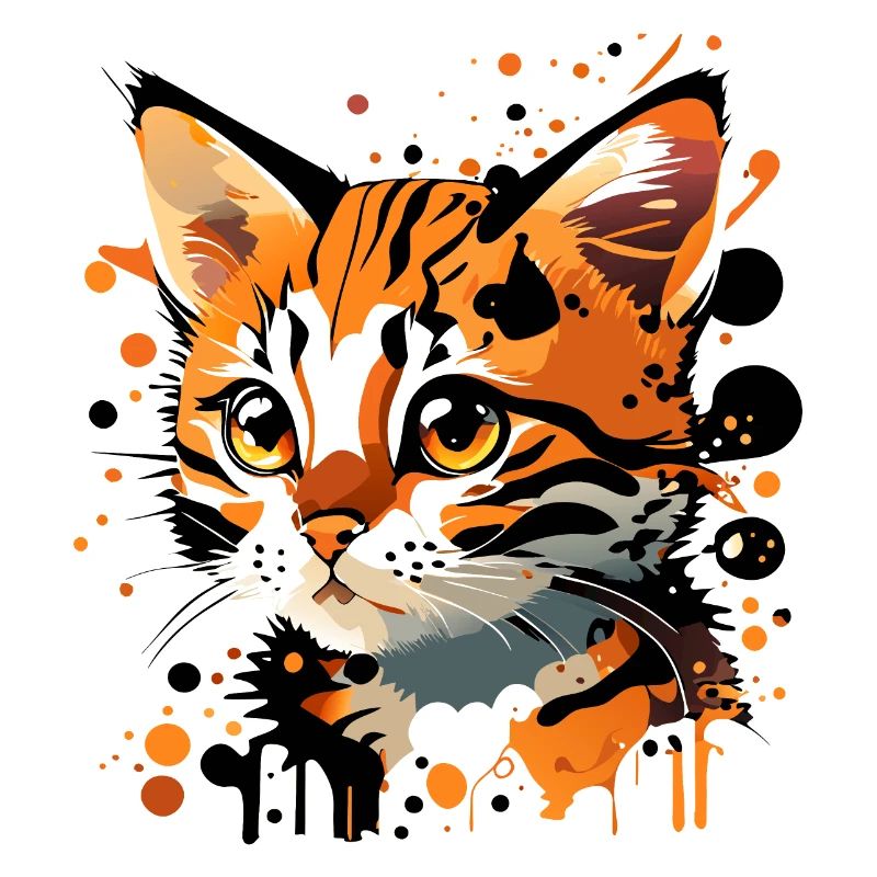 getigertes Kätzchen