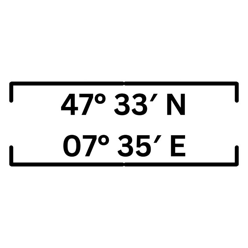 coordinates Basel Minimalist