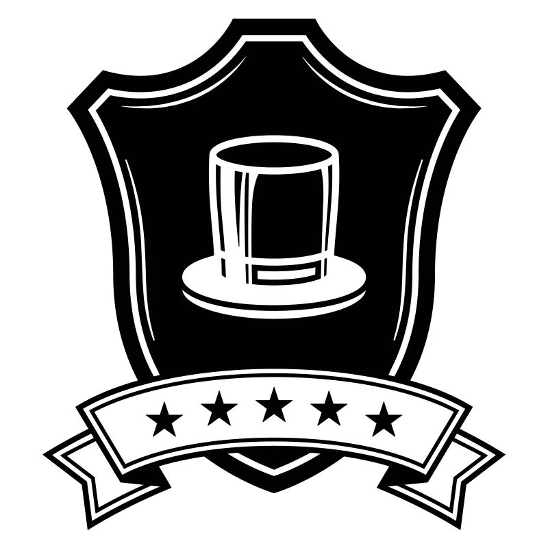 Zylinder Bräutigam Wappen