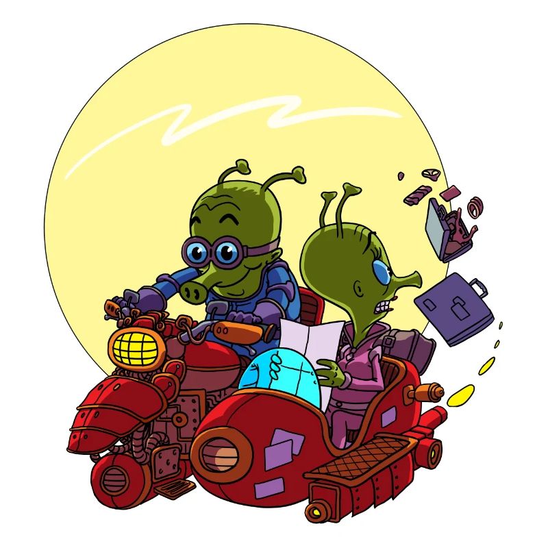 Aliens im Beiwagen