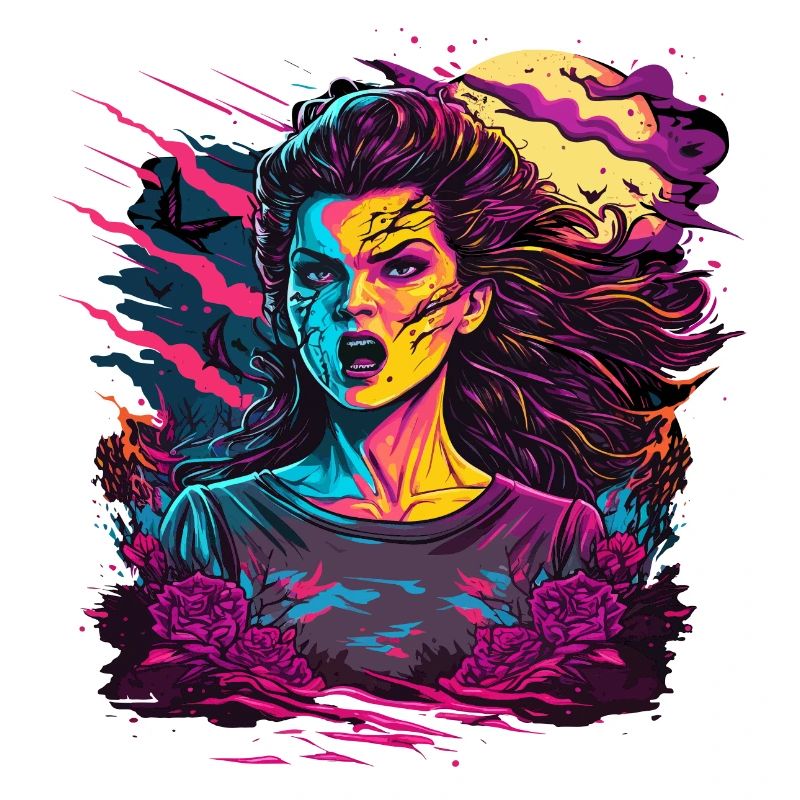 Dunkles Zombie-Mädchen