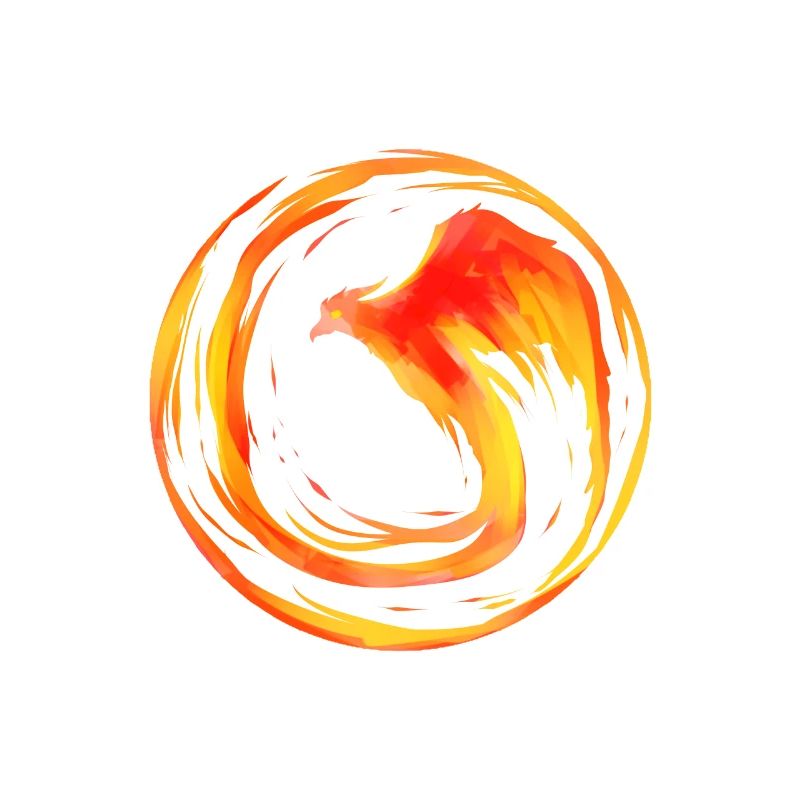 FIRE CIRCLE - Burning phoenix fire circle