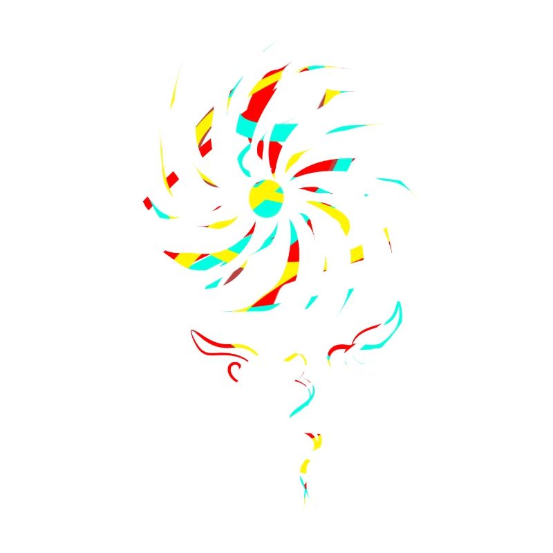Bunte Windblume