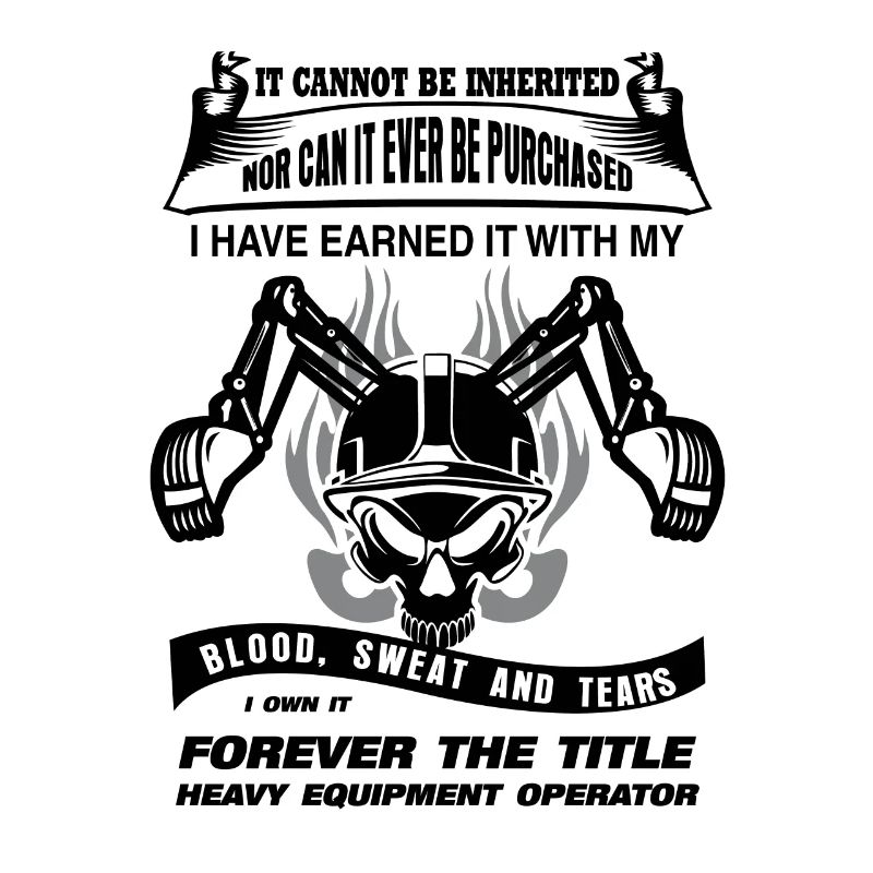 Baggerfahrer Spruch Bagger