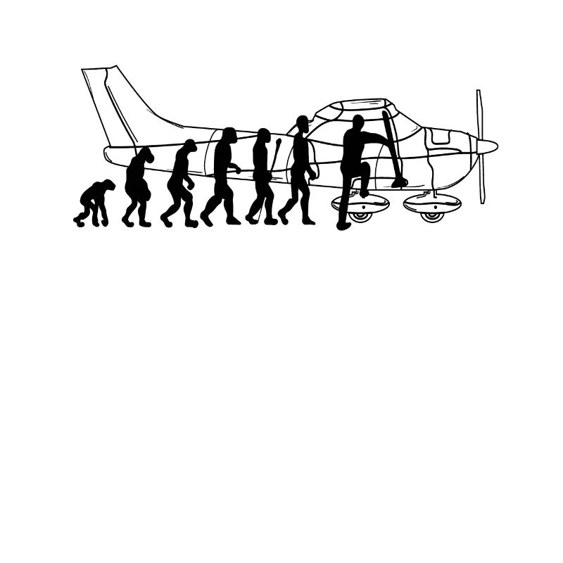Evolution pilot pilot flying airplane