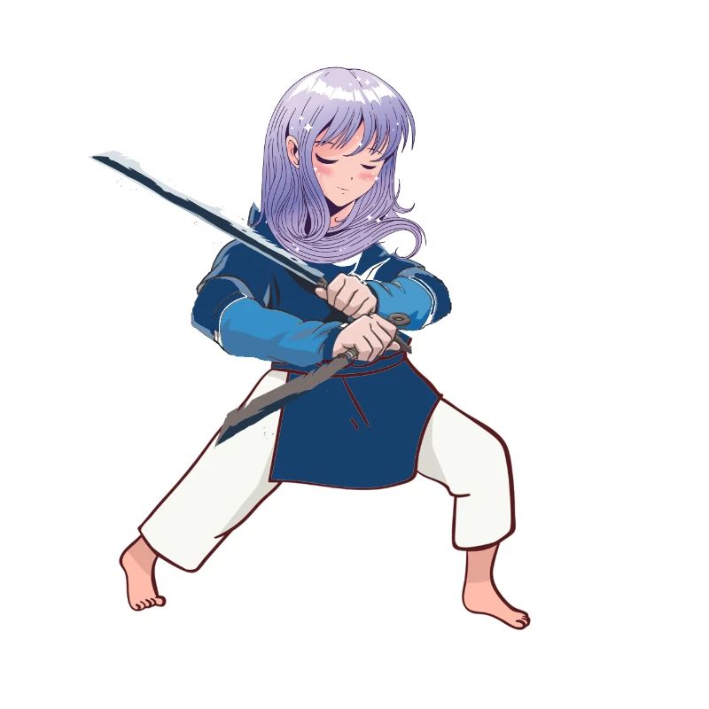 Manga Schwertkaempferin