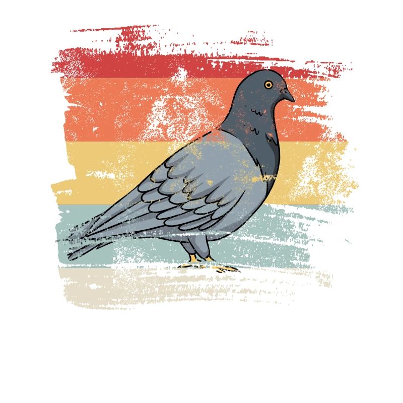 Retro Vogel Taube