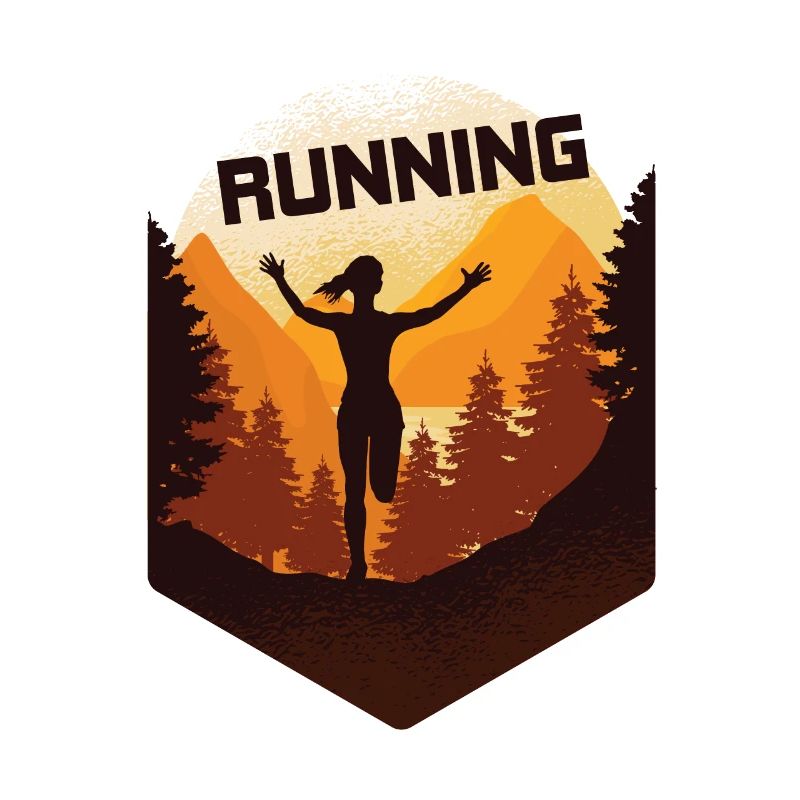 Marathon, trail running runner