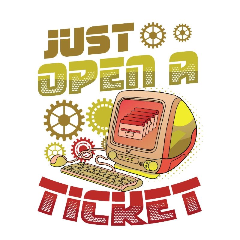 Just open a ticket Help Desk Tech Support
