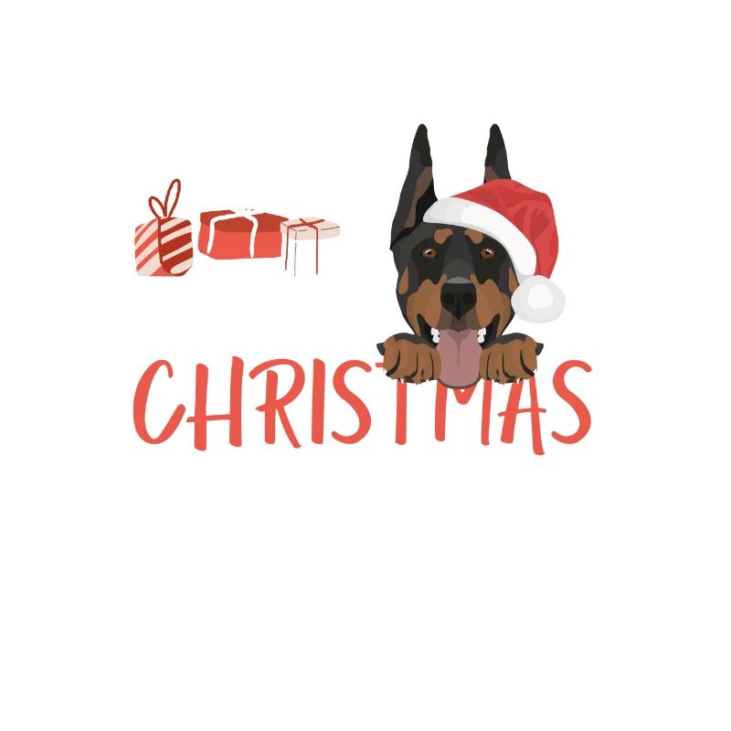 Doberman Joyeux Noël