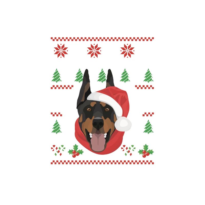Dobermann Frohe Weihnachten