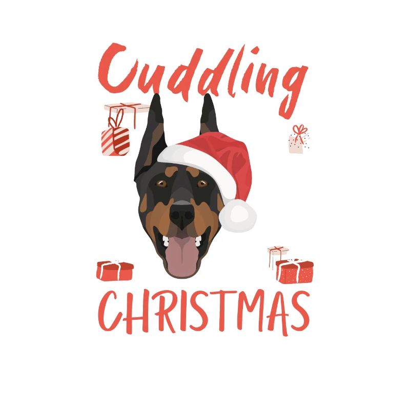 Dobermann Frohe Weihnachten
