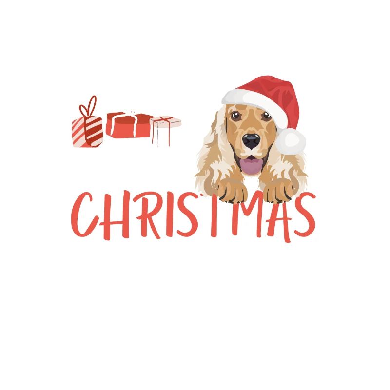 Deutsch Cocker Spaniel Merry Christmas