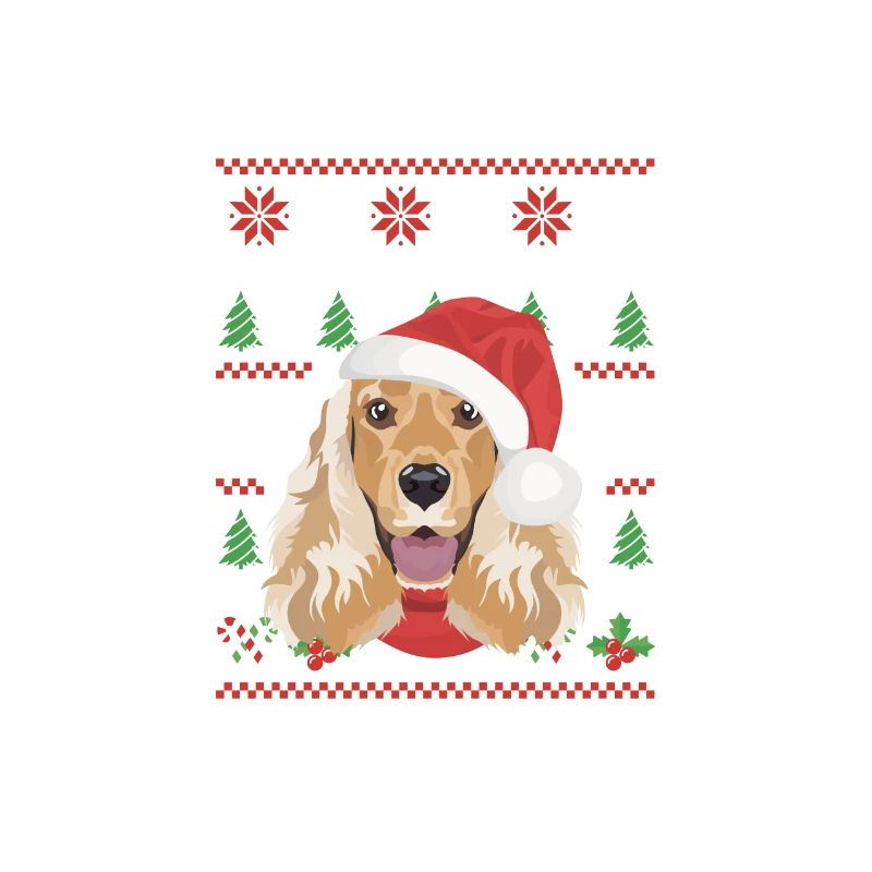 Deutsch Cocker Spaniel Merry Christmas
