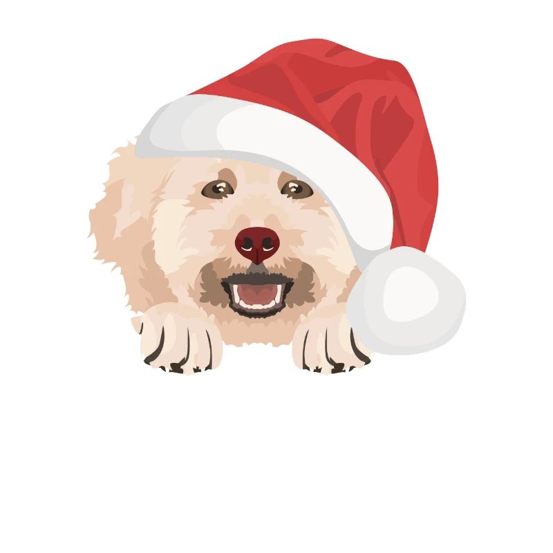 Pudel Frohe Weihnachten
