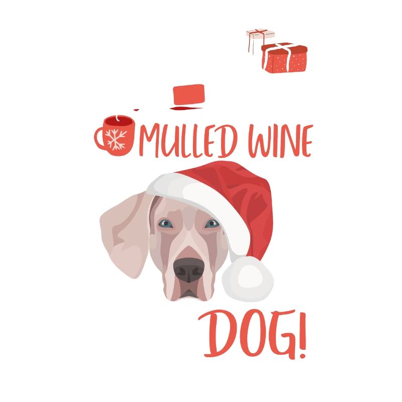 Weimaraner Glühwein Weihnachten