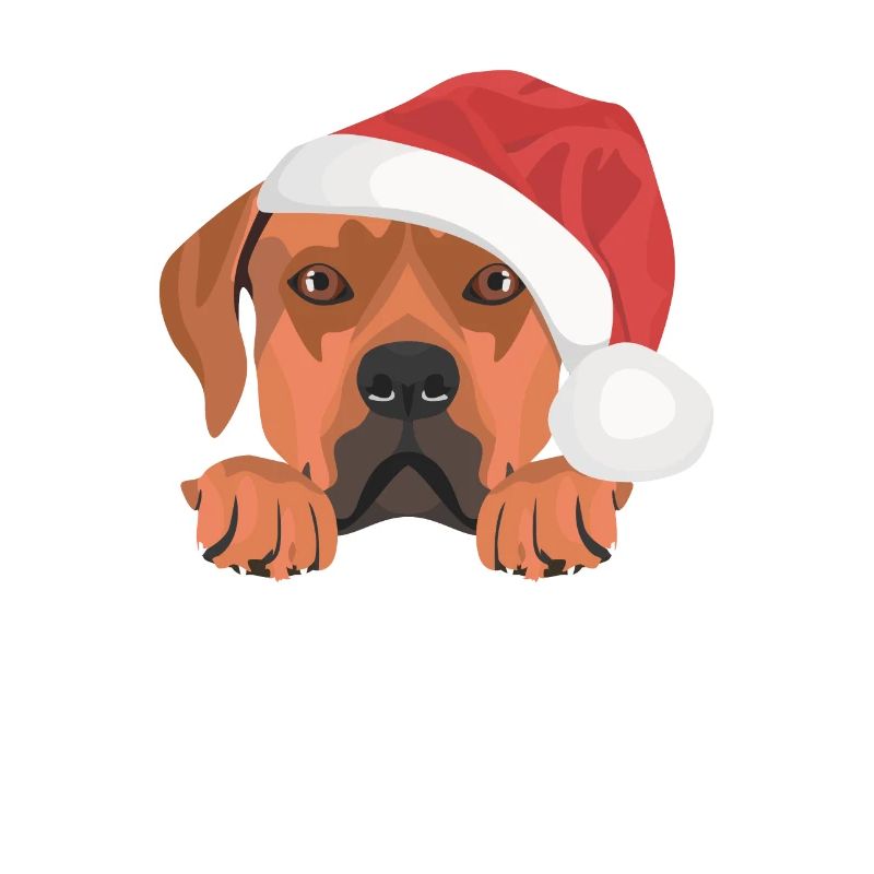 Rhodesian Ridgeback Merry Christmas