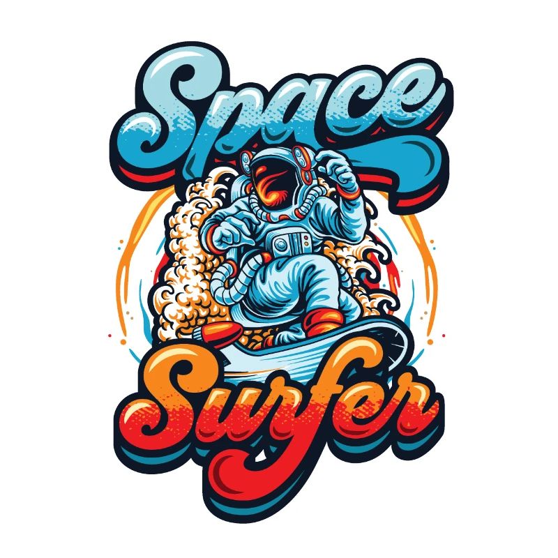Astronaute surfeur spatial