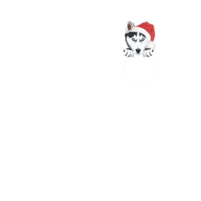 Husky Frohe Weihnachten