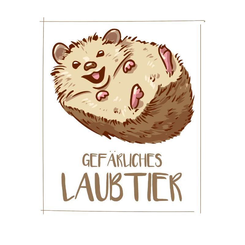 Gefährliches Laubtier Igel