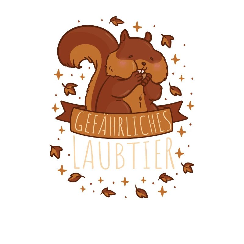 Gefährliches Laubtier Eichhörnchen