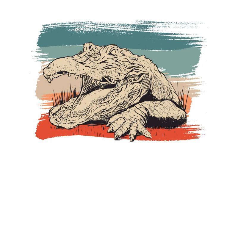 Tierreptil-alligator-illustration