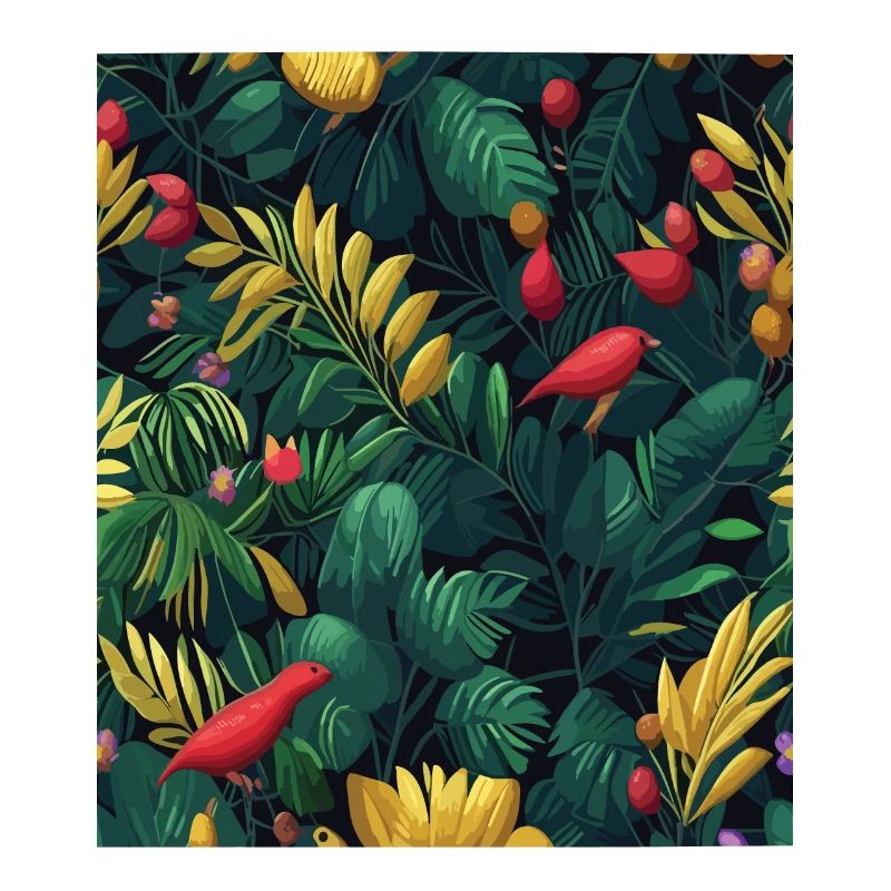 Jungle Pattern Tropical Pattern Rainforest Flowers