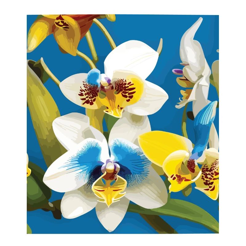 Orchid Pattern Tropical Pattern Jungle Pattern