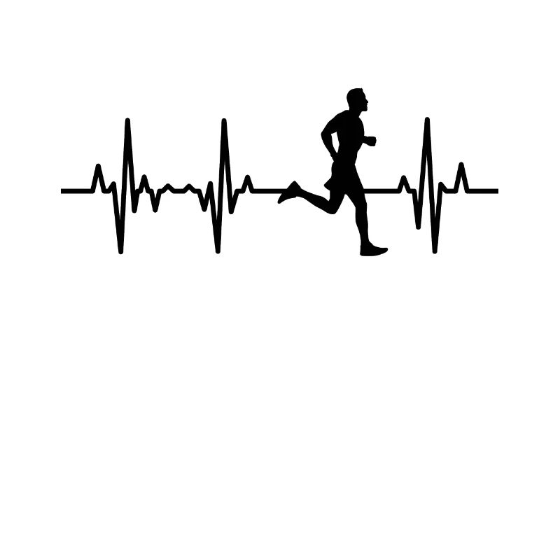 Läufer EKG Herzlinie