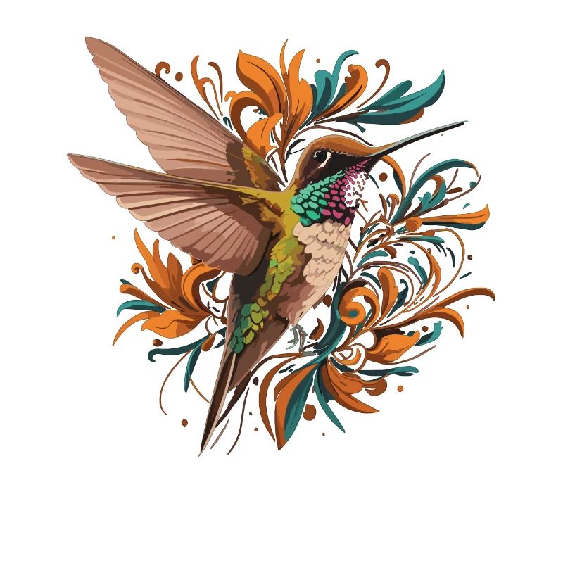Kolibri im Blütenmeer