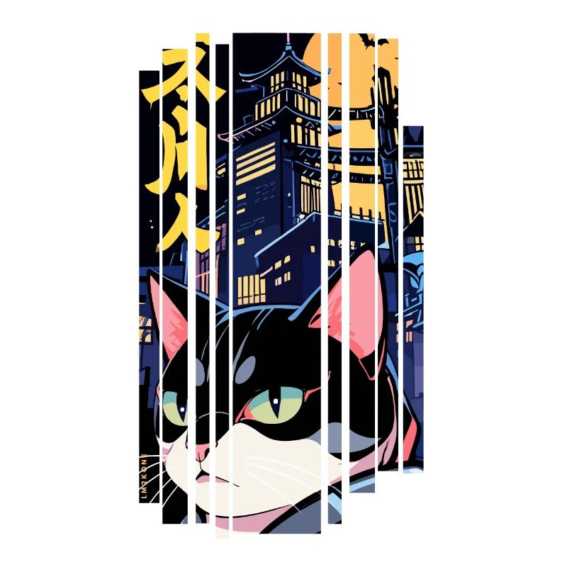 Halloween-Katze orange