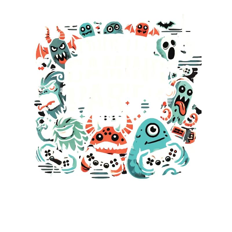 Gamer-monster-gaming-party-design