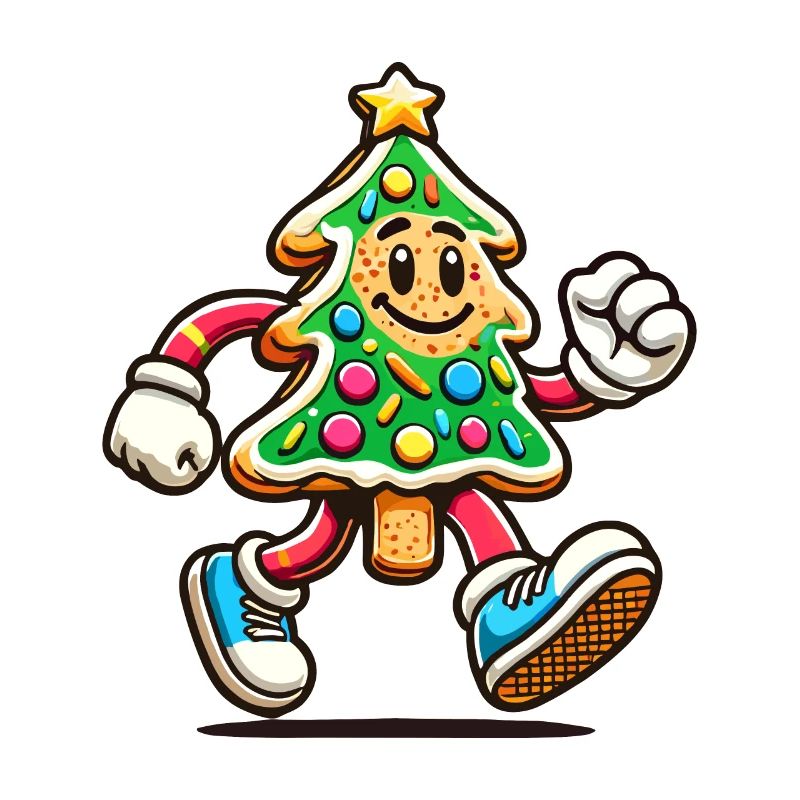 Figurine d’arbre à biscuits Joyeux Noël
