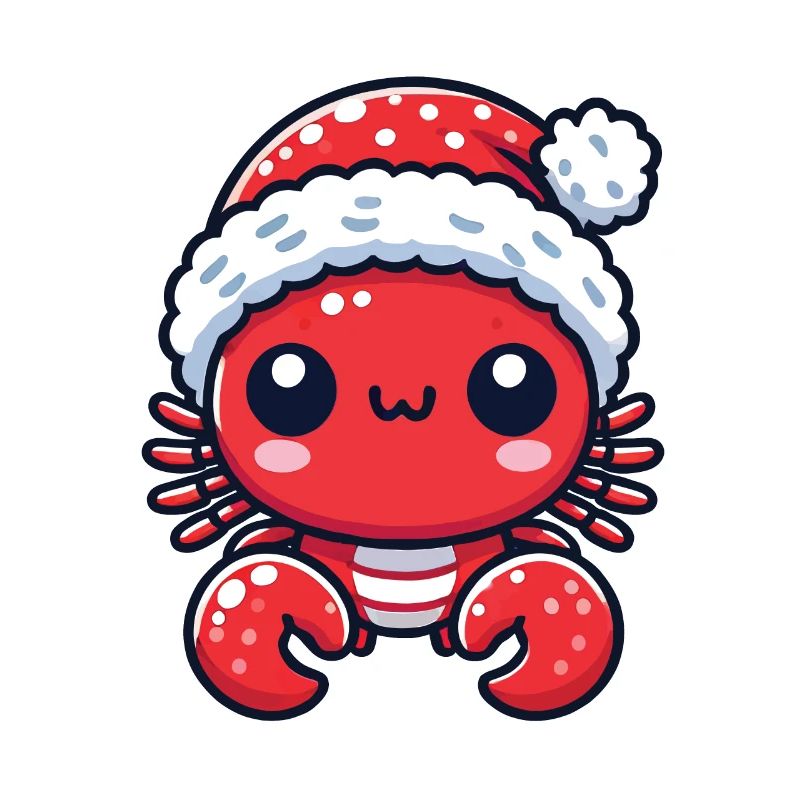 Süßer Weihnachtskrabbe Freude