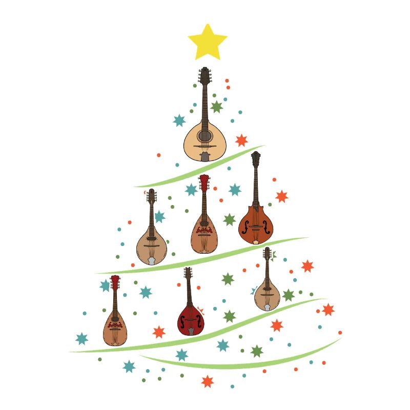 Mandoline Weihnachtsbaum