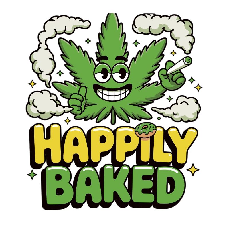 Kiffer-Design mit Cannabisblatt