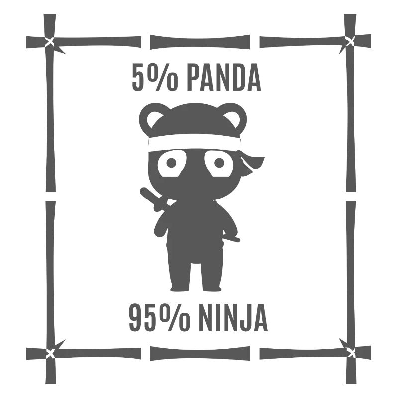 lustiger Ninja Panda