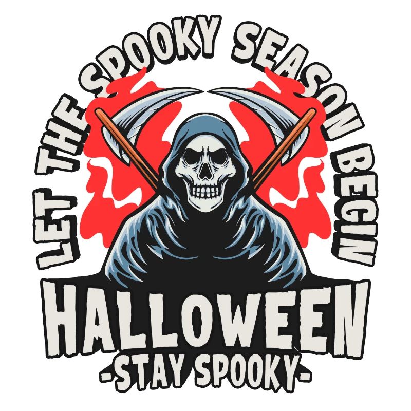 Halloween Sensenmann Skelett