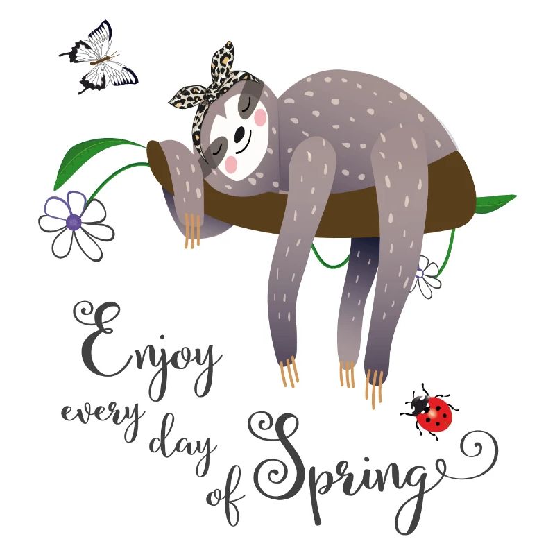 Faultier im Frühling