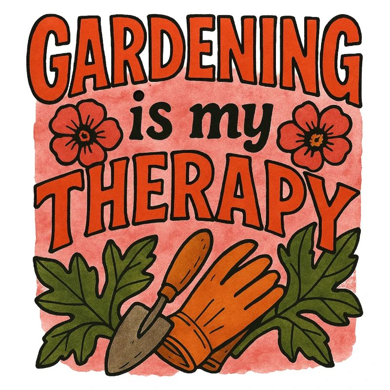 Gartentherapie-Illustration